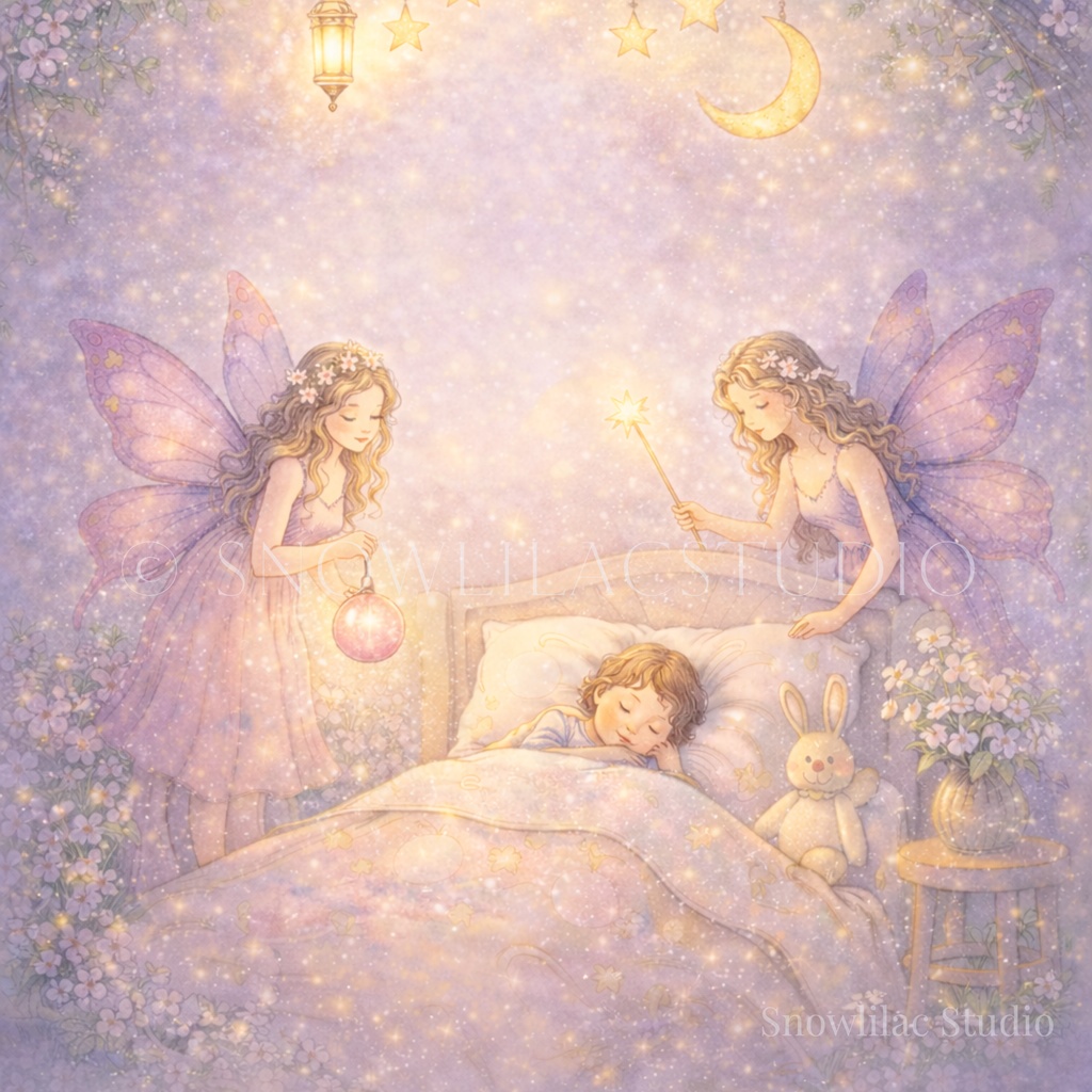 眠りを見守る星の妖精たち