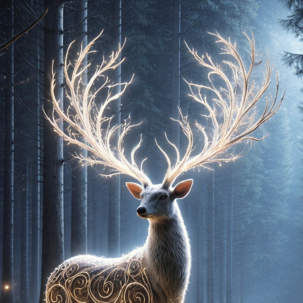 光を宿す森の鹿ーThe Luminous Forest Deer