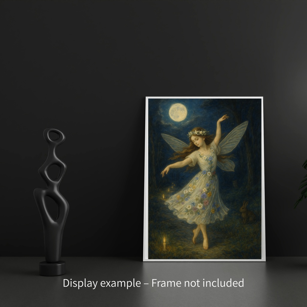 月夜に舞う花の妖精ーFlower Fairy Dancing Under the Moonlight