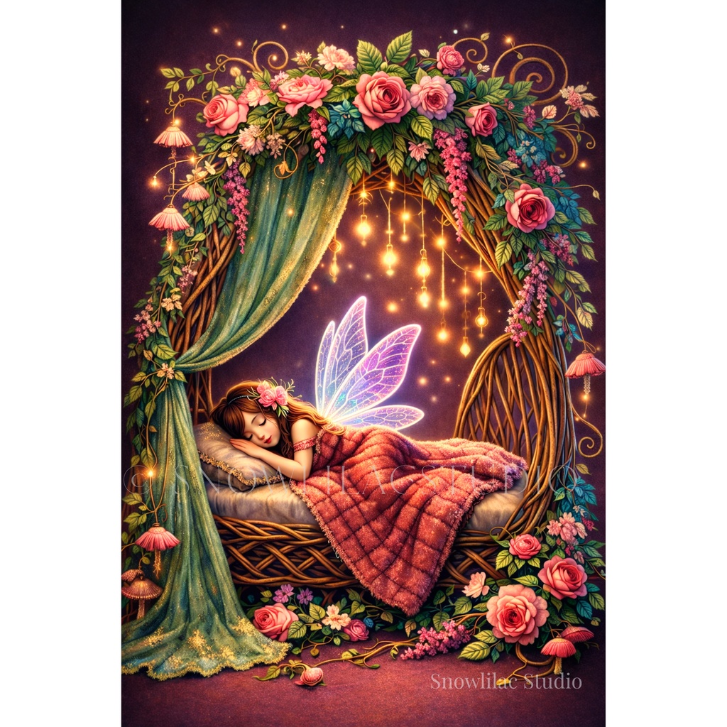 花のアーチで眠る妖精 -Sleeping Fairy Beneath the Floral Arch