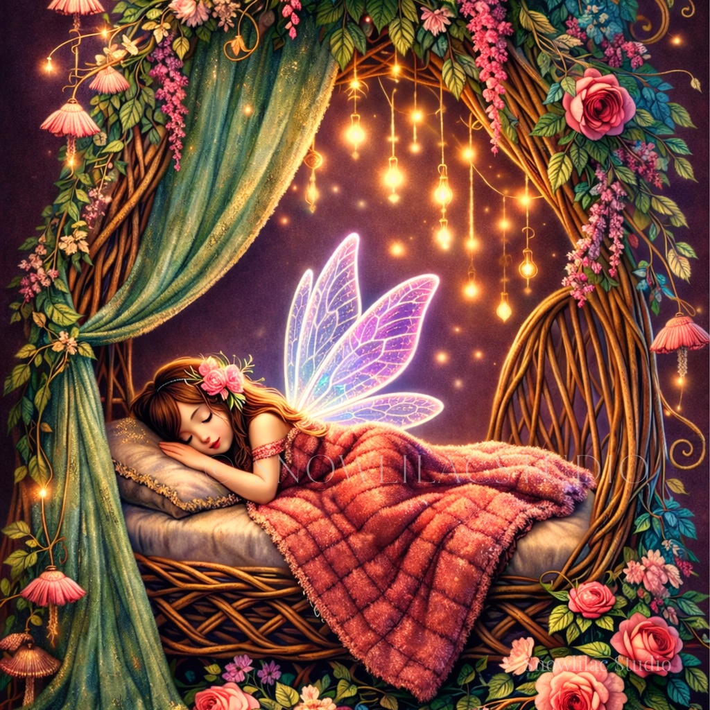花のアーチで眠る妖精 -Sleeping Fairy Beneath the Floral Arch