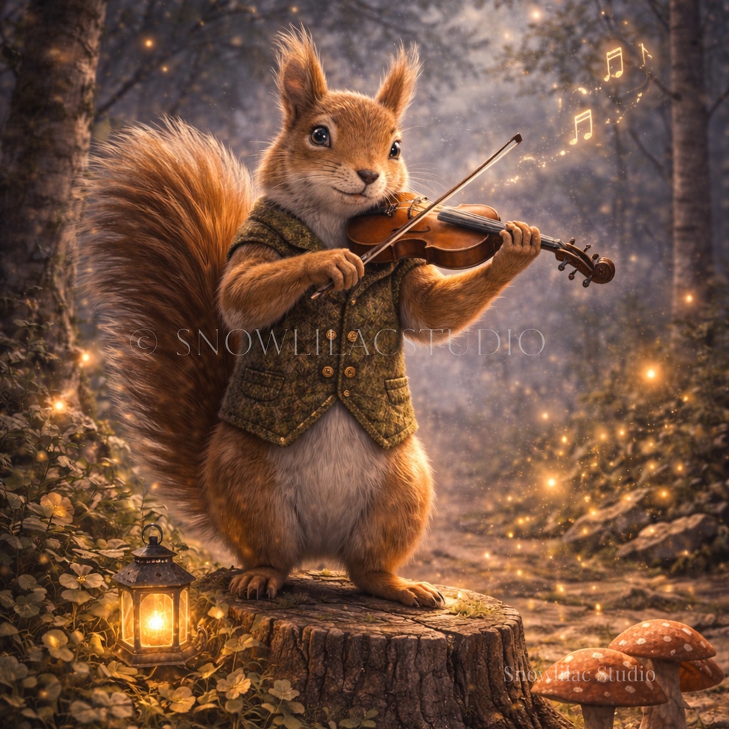 森の音楽家 リスのヴァイオリン 〜 光の旋律 〜