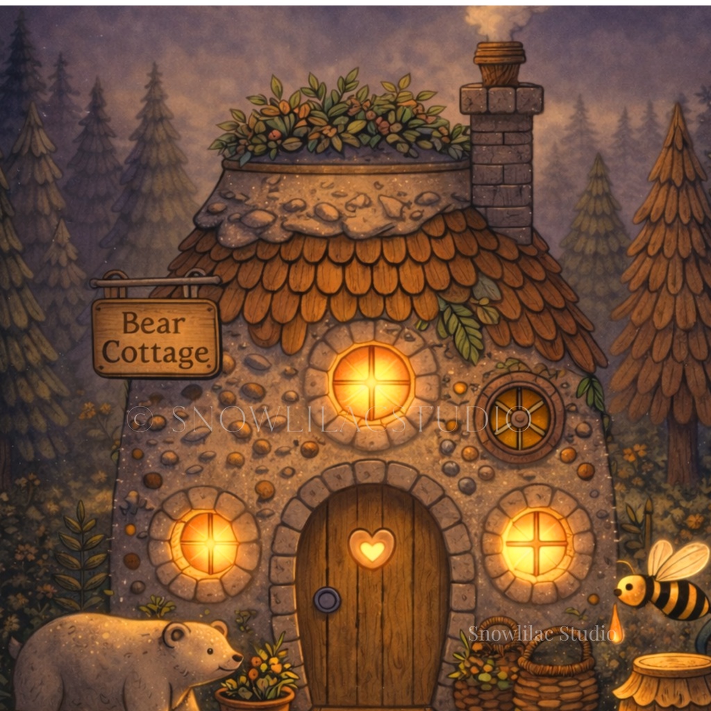 Bear Cottage ― 森のあたたかな冬眠の家