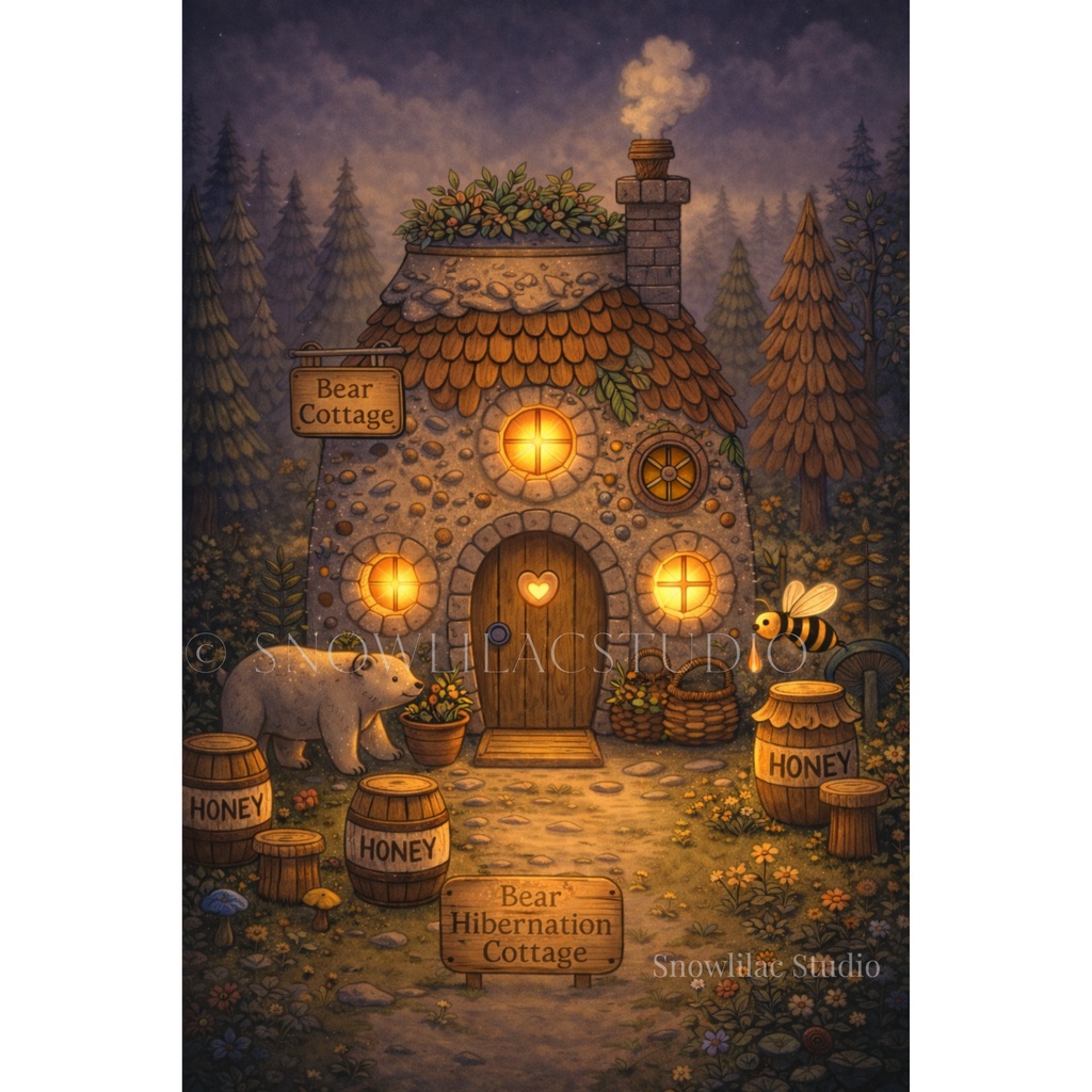 Bear Cottage ― 森のあたたかな冬眠の家