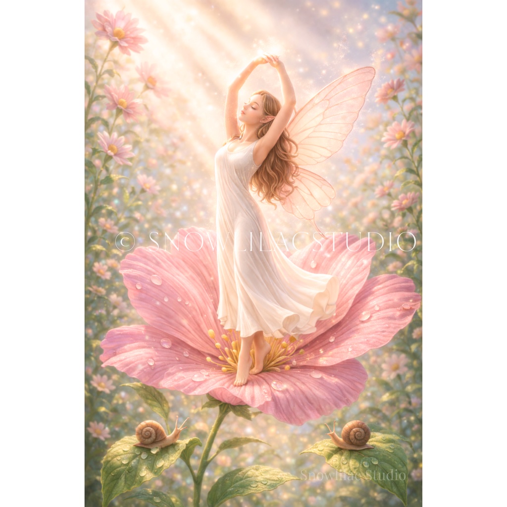 光に舞う花の妖精