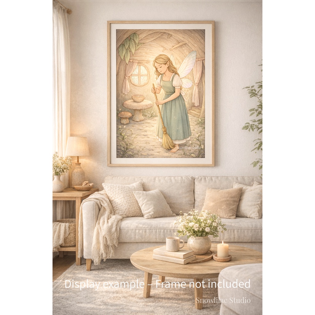 静かな朝のひととき — 木の家の妖精の暮らし