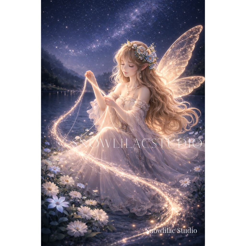 星の糸を紡ぐ夜の妖精