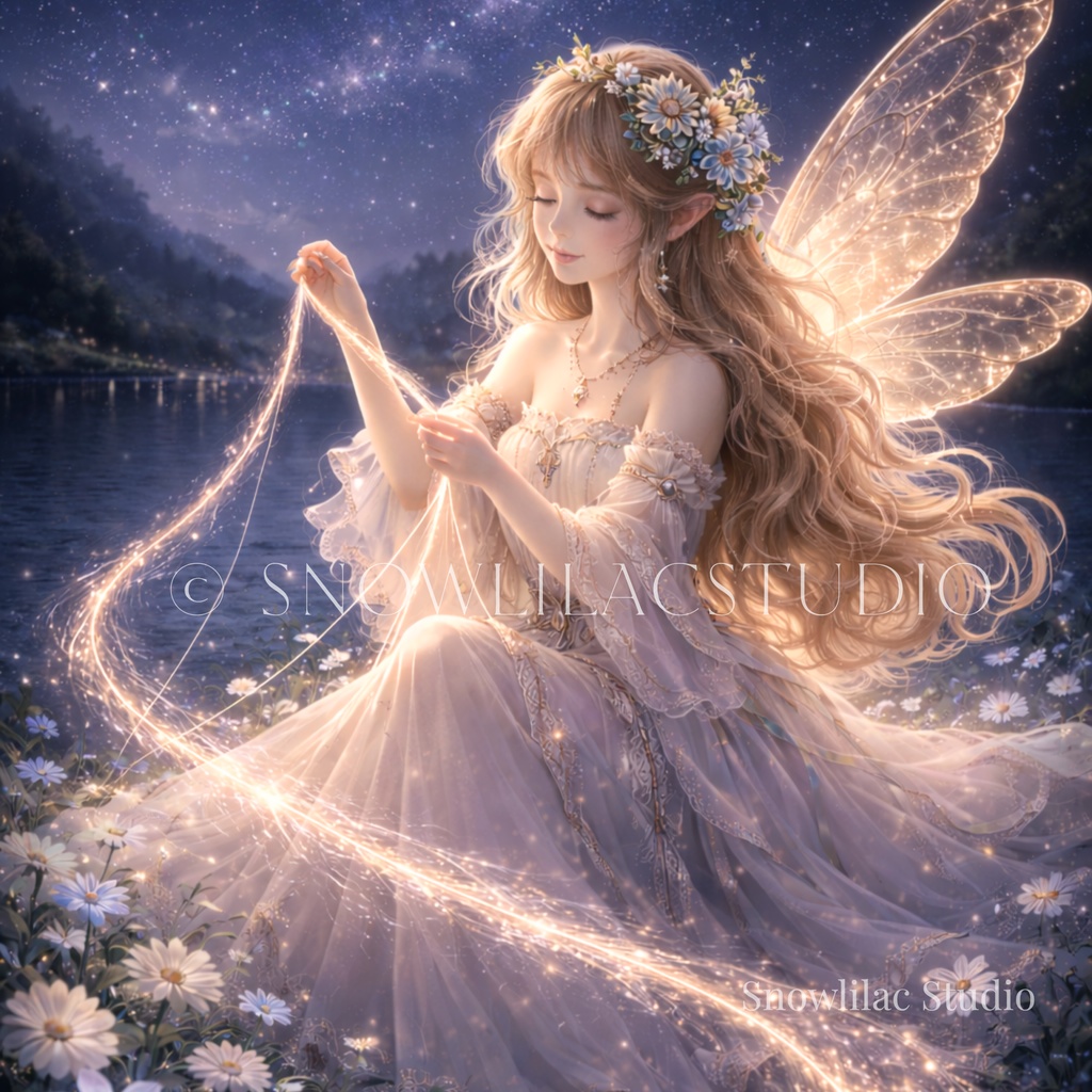 星の糸を紡ぐ夜の妖精