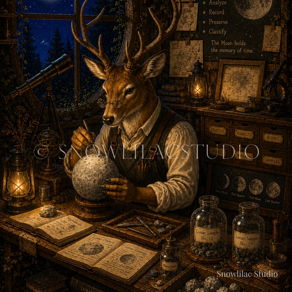月の標本を作る鹿 ― Lunar Curator ―