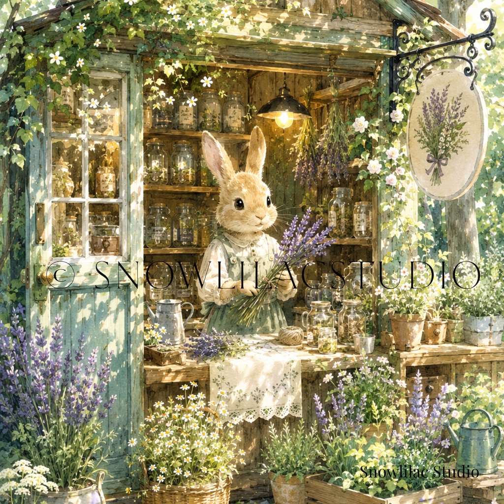 森うさぎのハーブ屋｜デジタルアート