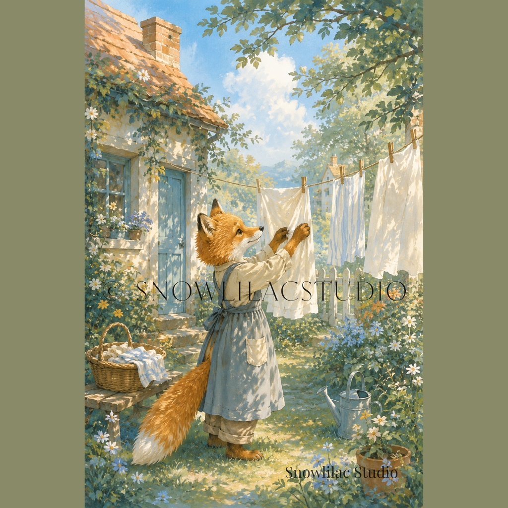 きつねの晴れた庭|Cozy Fox Collection 03