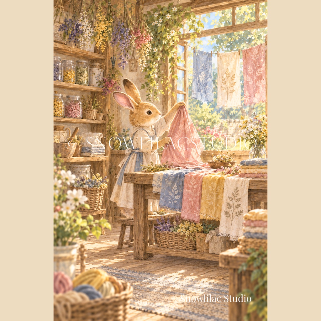 うさぎの草木染め屋さん|森の小さなお店シリーズ