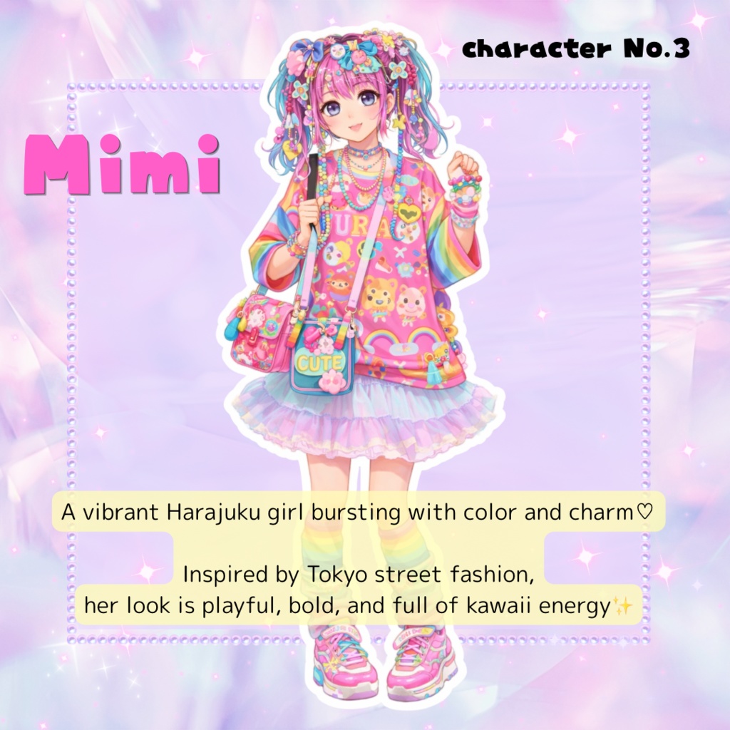 Kawaii Girl Sticker Pack (5 Designs)🎀