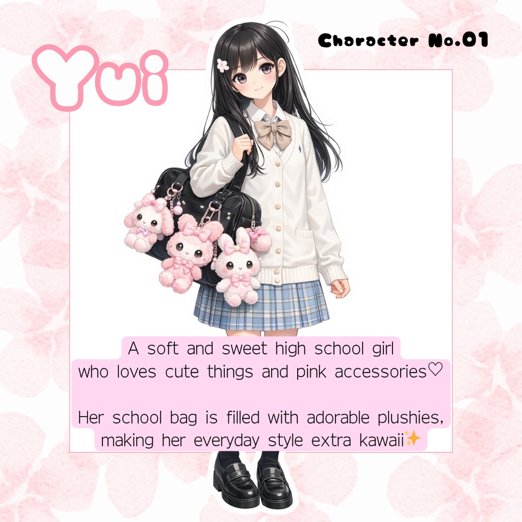 Kawaii Girl Sticker Pack (5 Designs)🎀