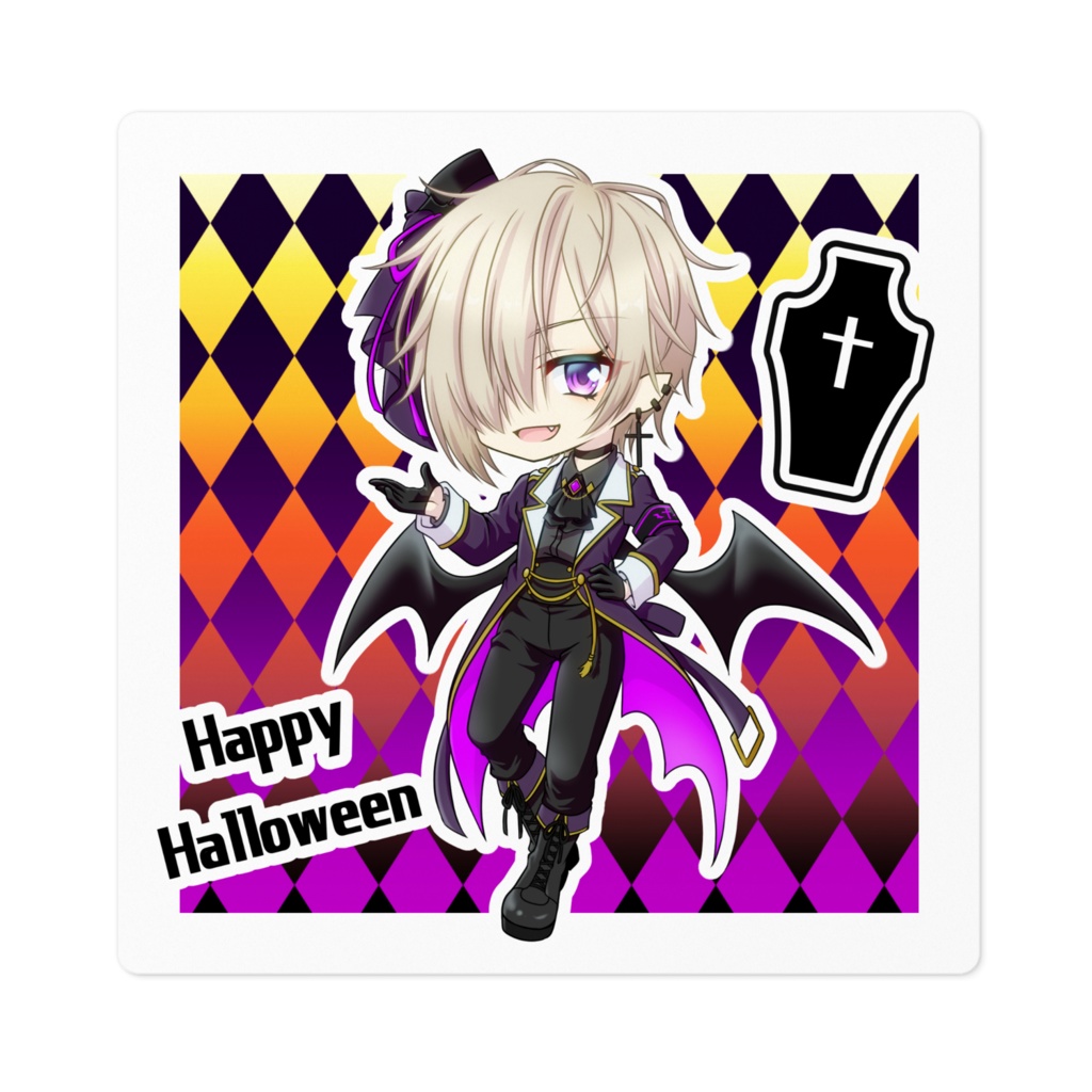【2024ハロウィン】悪戯好きな吸血鬼【ステッカー】