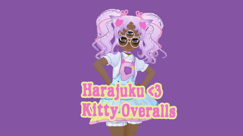 Vriod Harajuku Kitten Overalls