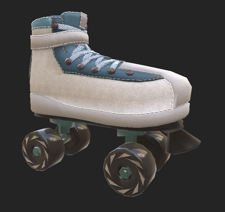 [3Dモデル] ローラースケートroller skates (vrchat)