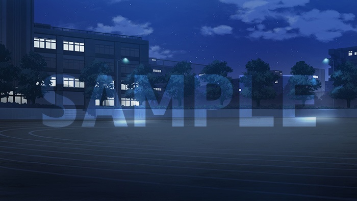 背景フリー素材「学校グランド・運動場」