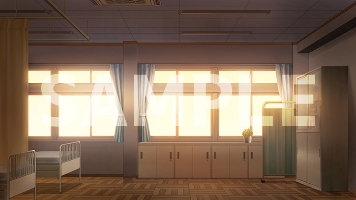 背景フリー素材 保健室 1000laboratory Booth