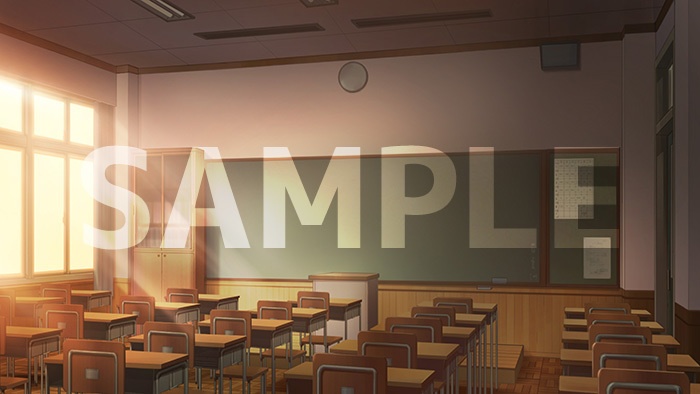 背景フリー素材「教室」
