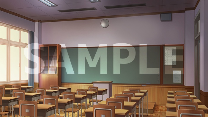 背景フリー素材「教室」