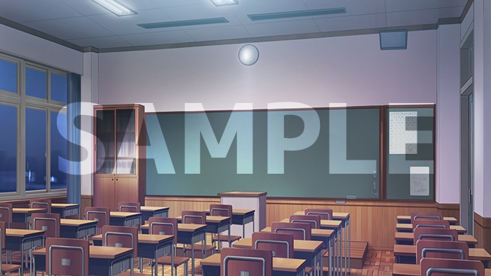 背景フリー素材「教室」