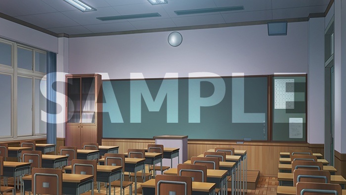 背景フリー素材「教室」