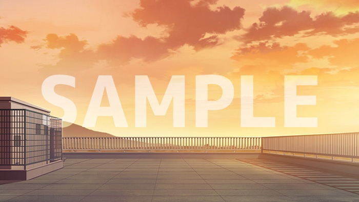 背景フリー素材「屋上」