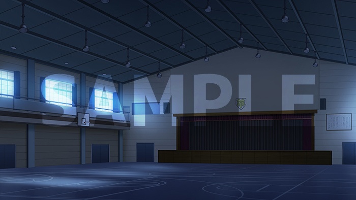 背景フリー素材「体育館」