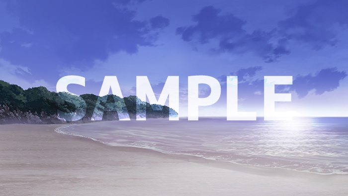 背景フリー素材「海」「砂浜」