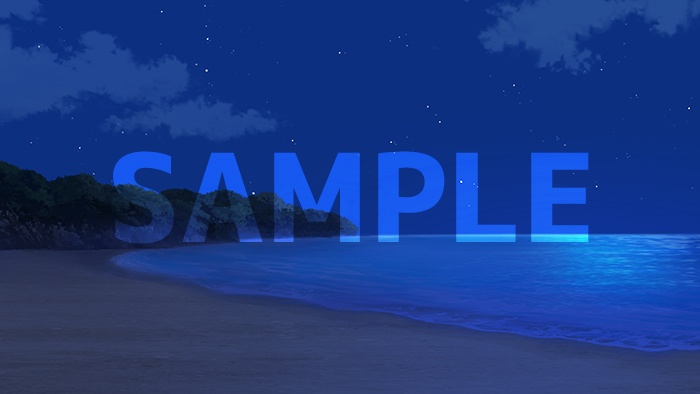 背景フリー素材「海」「砂浜」