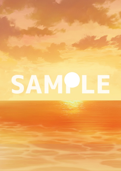 背景フリー素材「海」「入道雲」