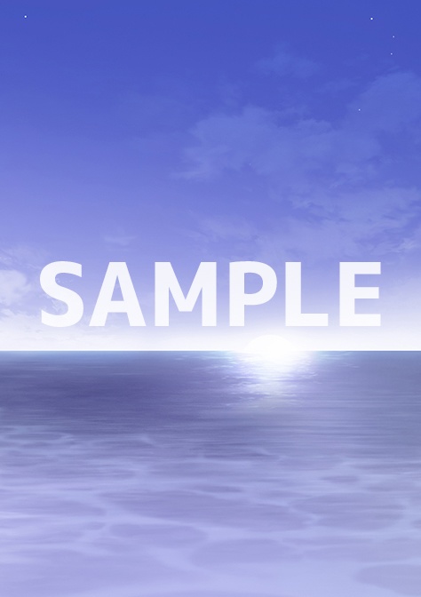 背景フリー素材「海」「入道雲」