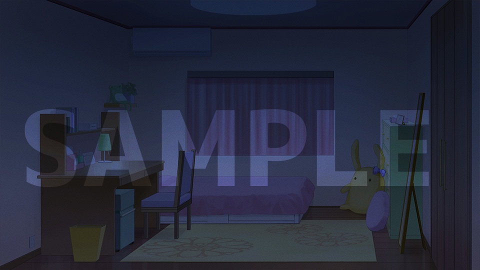 背景フリー素材「女子部屋」