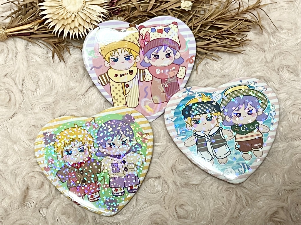 ぬいちゃん缶バッジ