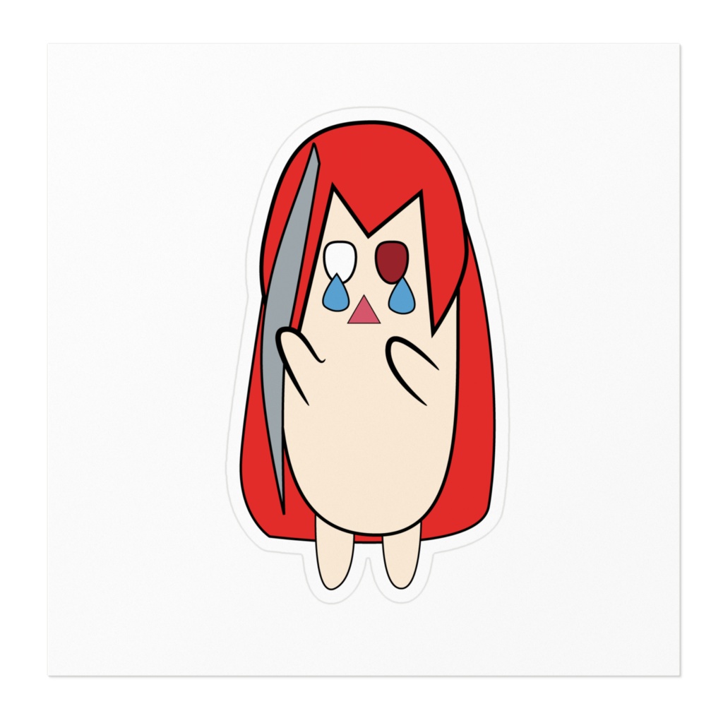 【泣きっ面かんたんえいね】ステッカー