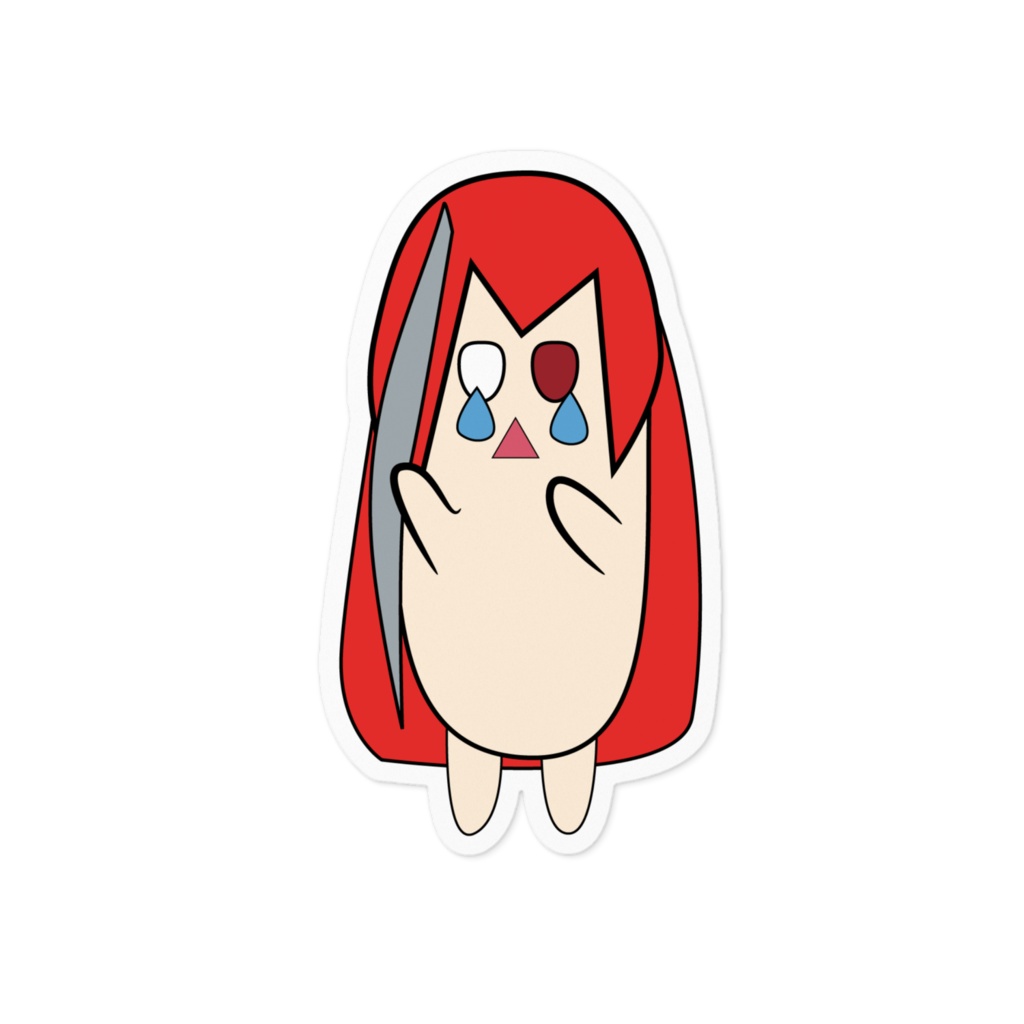 【泣きっ面かんたんえいね】ステッカー