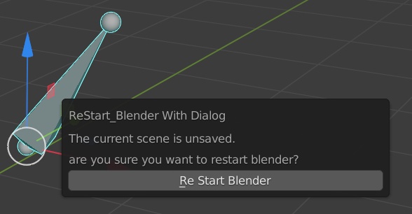 Blender再起動アドオン