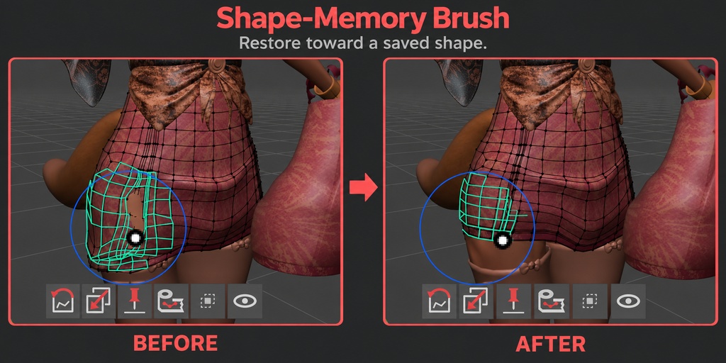 「記念セール」cvELD Shell Fit Brush1.1