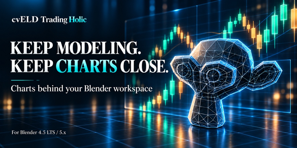 cvELD TradingHolic 「Blenderのビューポート上で株価を見よう!」