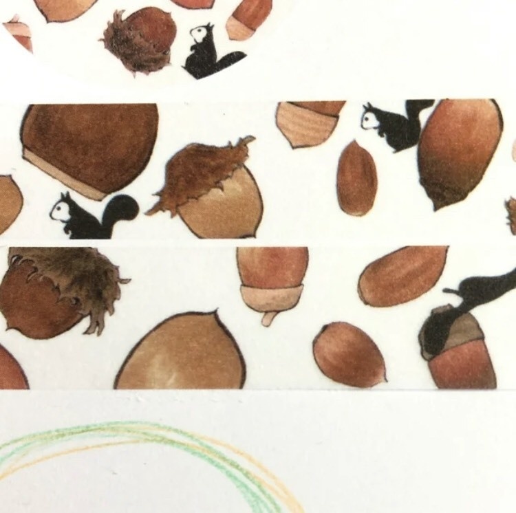 どんぐりりすのマスキングテープ