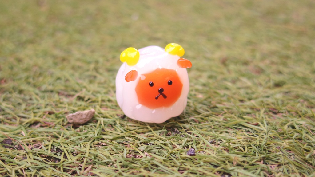 ホロライブ わためいとガラスフィギュア 角巻わため