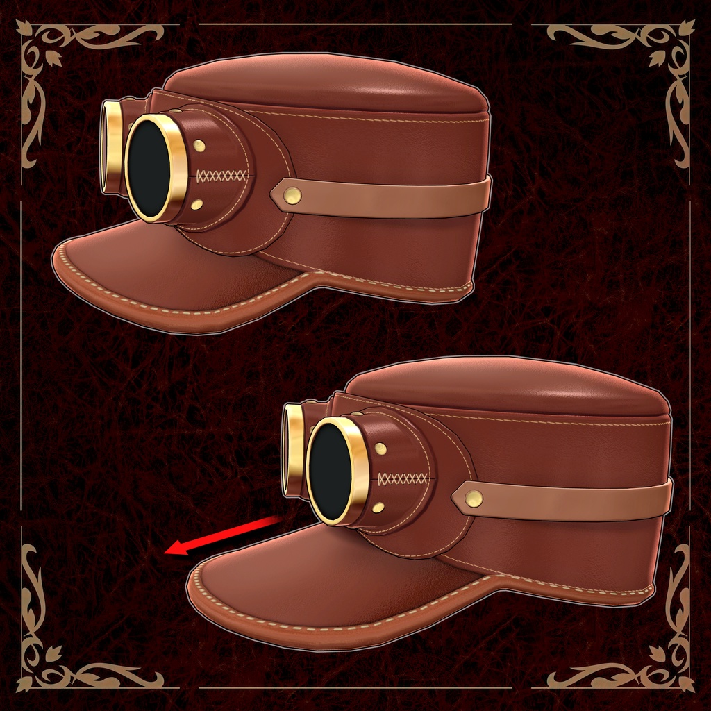 Leather Goggle Cap レザーゴーグルキャップ