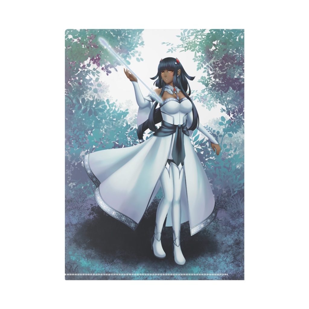 A4クリアファイル(不死鳥:黒)