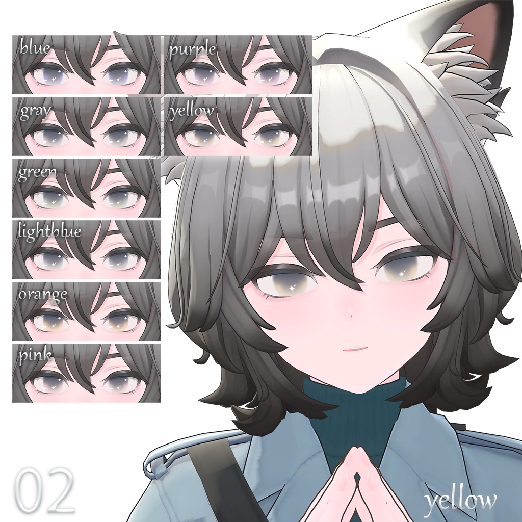 💙ヒビキ専用🐈️Whisper🤍【Eye & Make texture】