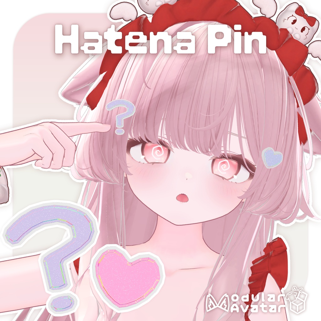 ❔ hatena_pin ❓【 3D accessory 】