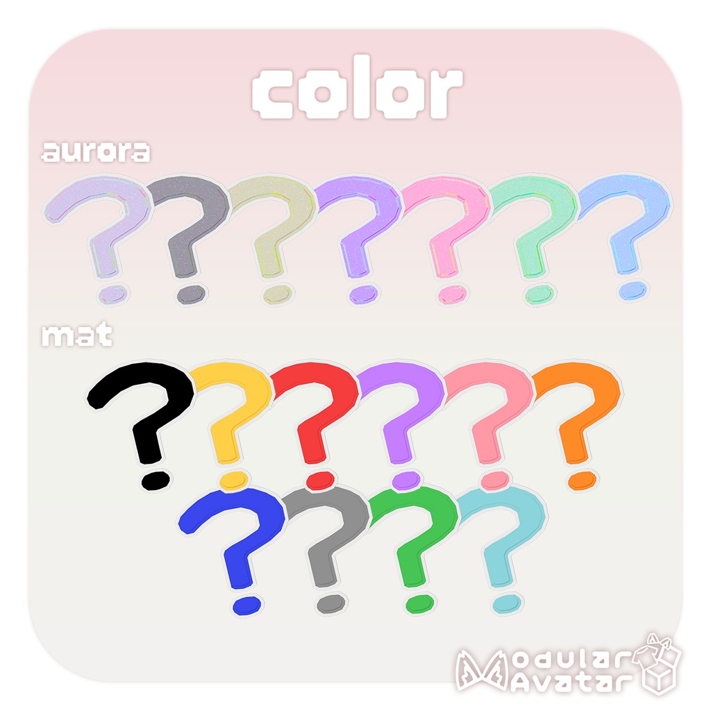 ❔ hatena_pin ❓【 3D accessory 】