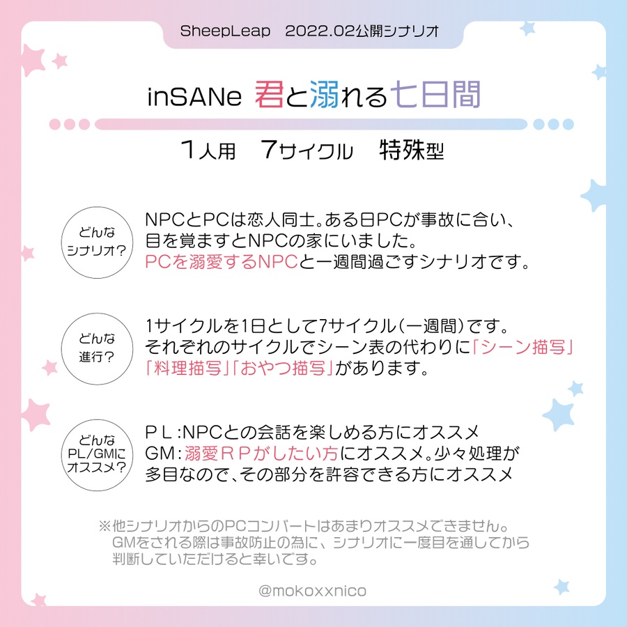 インセインシナリオ「君と溺れる七日間」