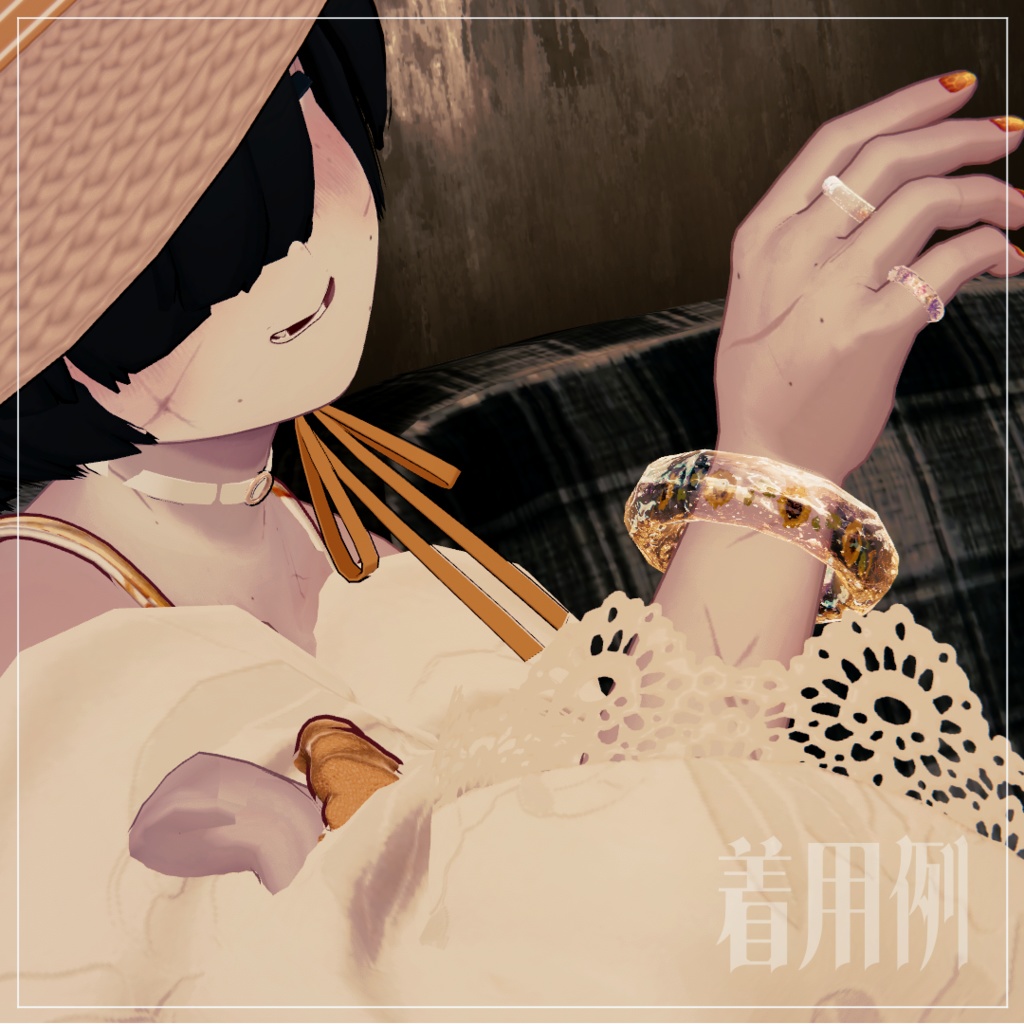 【FREE】夏の硝子バングル