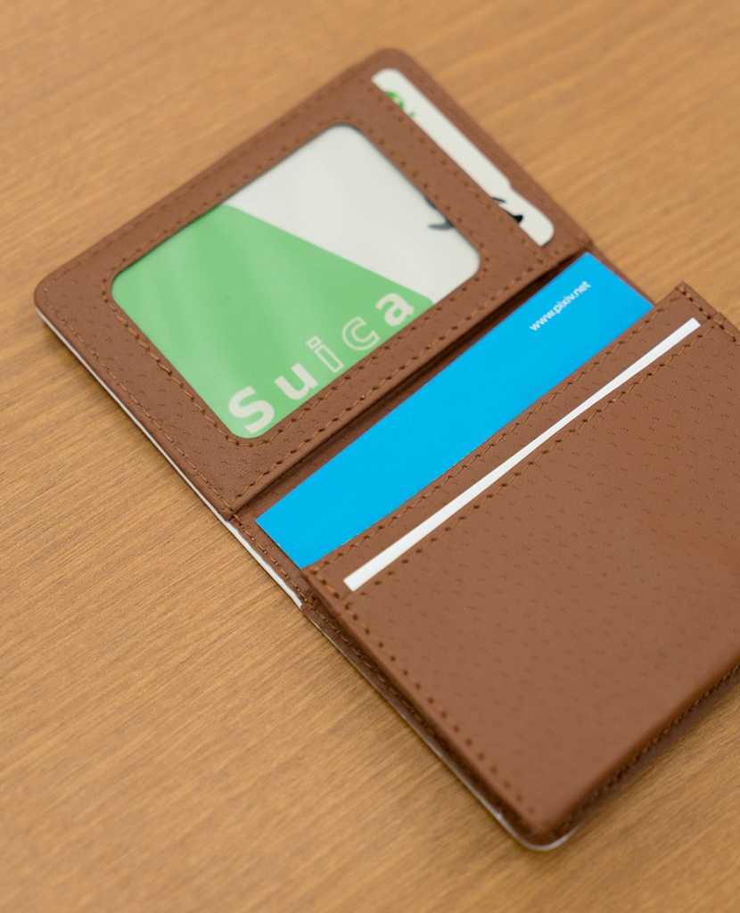 MIA 名刺入れ(パープル×黒)